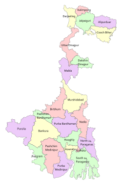 22nd District: Jhargram; 23rd District: Paschim Bardhaman