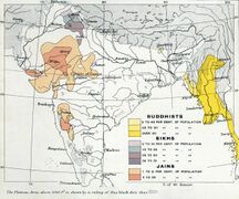 1909 percentage of Sikhs, Buddhists, and Jains.