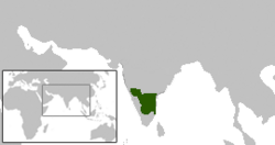 Pallava territories during Narasimhavarman I c. 645. This includes the Chalukya territories occupied by the Pallavas.[1]
