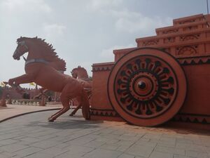 Bahubali film set in Ramoji Film City, Hyderabad, India